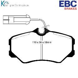 EBC Greenstuff BremsbelägeAramid Bremsbelag für mehr Bremskraft - DP2820