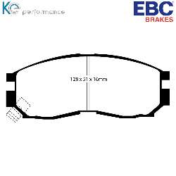 EBC Bluestuff NDX EBC RennbremsbelägeFür Rennen und Langstreckenrennen - DP5830NDX