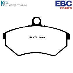 EBC Blackstuff Bremsbelägeoptimierter Austauschbremsbelag - DP841