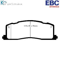 EBC Blackstuff Bremsbelägeoptimierter Austauschbremsbelag - DP878