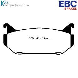 EBC Greenstuff BremsbelägeAramid Bremsbelag für mehr Bremskraft - DP2972