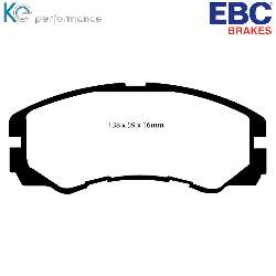 EBC Blackstuff Bremsbelägeoptimierter Austauschbremsbelag - DP973