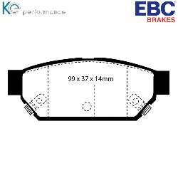 EBC Greenstuff BremsbelägeAramid Bremsbelag für mehr Bremskraft - DP2986