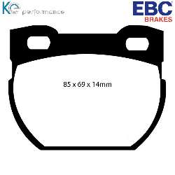 EBC Yellowstuff BremsbelägeHigh End Lösung für schnelle Straßenfahrzeuge - DP41033R