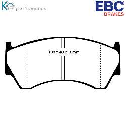 EBC Yellowstuff BremsbelägeHigh End Lösung für schnelle Straßenfahrzeuge - DP41044R