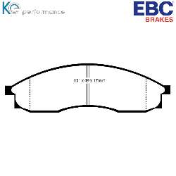 EBC Blackstuff Bremsbelägeoptimierter Austauschbremsbelag - DP1046