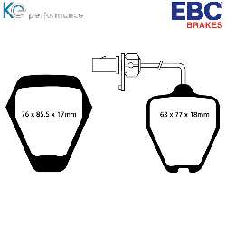 EBC Yellowstuff BremsbelägeHigh End Lösung für schnelle Straßenfahrzeuge - DP41094R
