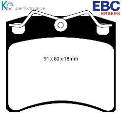 EBC Blackstuff Bremsbelägeoptimierter Austauschbremsbelag - DP1116
