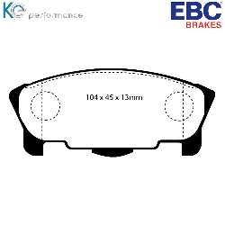 EBC Blackstuff Bremsbelägeoptimierter Austauschbremsbelag - DP1120