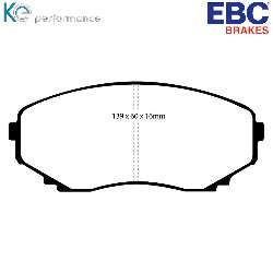 EBC Blackstuff Bremsbelägeoptimierter Austauschbremsbelag - DP1121