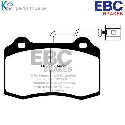 EBC Yellowstuff BremsbelägeHigh End Lösung für schnelle Straßenfahrzeuge - DP41140/2R