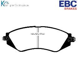 EBC Blackstuff Bremsbelägeoptimierter Austauschbremsbelag - DP1196
