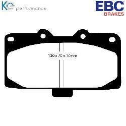EBC Bluestuff NDX EBC RennbremsbelägeFür Rennen und Langstreckenrennen - DP51200NDX