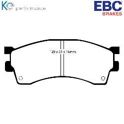 EBC Blackstuff Bremsbelägeoptimierter Austauschbremsbelag - DP1236