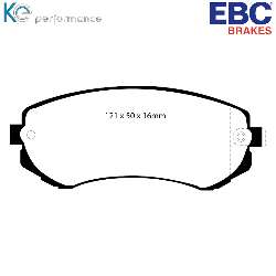 EBC Greenstuff BremsbelägeAramid Bremsbelag für mehr Bremskraft - DP21279