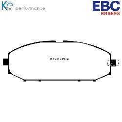 EBC Blackstuff Bremsbelägeoptimierter Austauschbremsbelag - DP1280