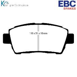 EBC Blackstuff Bremsbelägeoptimierter Austauschbremsbelag - DP1295