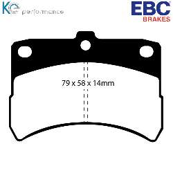 EBC Blackstuff Bremsbelägeoptimierter Austauschbremsbelag - DP1335
