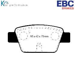 EBC Blackstuff Bremsbelägeoptimierter Austauschbremsbelag - DP1381