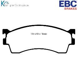 EBC Blackstuff Bremsbelägeoptimierter Austauschbremsbelag - DP1409