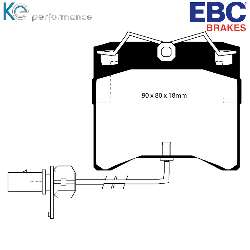 EBC Blackstuff Bremsbelägeoptimierter Austauschbremsbelag - DP1429