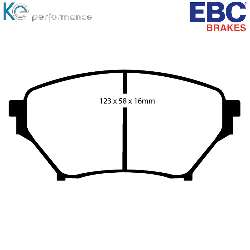 EBC Greenstuff BremsbelägeAramid Bremsbelag für mehr Bremskraft - DP21452