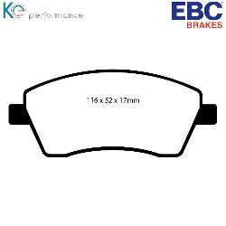 EBC Yellowstuff BremsbelägeHigh End Lösung für schnelle Straßenfahrzeuge - DP41485R