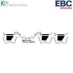 EBC Bluestuff NDX EBC Rennbremsbeläge (Satz mit 8 Belägen für die kompl. Achse)Für Rennen und Langstreckenrennen - DP51513/3NDX