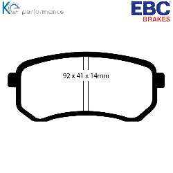 EBC Blackstuff Bremsbelägeoptimierter Austauschbremsbelag - DP1567