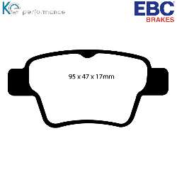 EBC Yellowstuff BremsbelägeHigh End Lösung für schnelle Straßenfahrzeuge - DP41575R