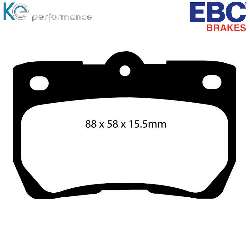 EBC Yellowstuff BremsbelägeHigh End Lösung für schnelle Straßenfahrzeuge - DP41586R