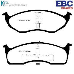EBC Greenstuff BremsbelägeAramid Bremsbelag für mehr Bremskraft - DP21623