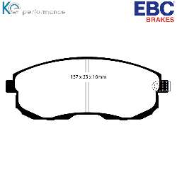 EBC Yellowstuff BremsbelägeHigh End Lösung für schnelle Straßenfahrzeuge - DP41636R