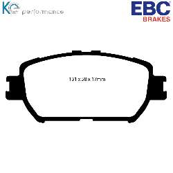 EBC Greenstuff BremsbelägeAramid Bremsbelag für mehr Bremskraft - DP21642