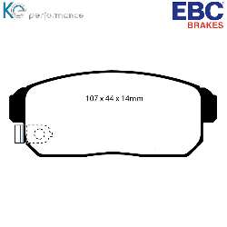 EBC Bluestuff NDX EBC RennbremsbelägeFür Rennen und Langstreckenrennen - DP51691NDX