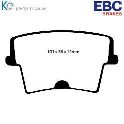 EBC Yellowstuff BremsbelägeHigh End Lösung für schnelle Straßenfahrzeuge - DP41722/2R