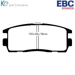 EBC Blackstuff Bremsbelägeoptimierter Austauschbremsbelag - DP1797