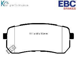 EBC Blackstuff Bremsbelägeoptimierter Austauschbremsbelag - DP1814