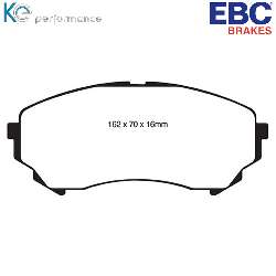EBC Greenstuff BremsbelägeAramid Bremsbelag für mehr Bremskraft - DP21828