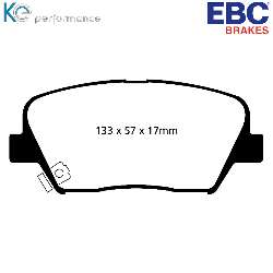 EBC Greenstuff BremsbelägeAramid Bremsbelag für mehr Bremskraft - DP21863