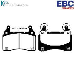 EBC Bluestuff NDX EBC RennbremsbelägeFür Rennen und Langstreckenrennen - DP51895NDX