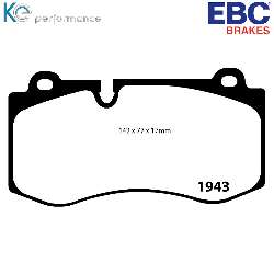 EBC Yellowstuff BremsbelägeHigh End Lösung für schnelle Straßenfahrzeuge - DP41943R