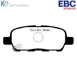 EBC Yellowstuff BremsbelägeHigh End Lösung für schnelle Straßenfahrzeuge - DP41955R