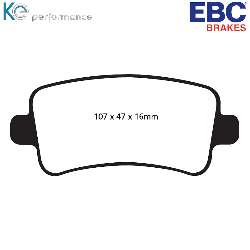EBC Blackstuff Bremsbelägeoptimierter Austauschbremsbelag - DPX2016