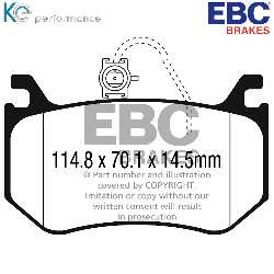 EBC Yellowstuff BremsbelägeHigh End Lösung für schnelle Straßenfahrzeuge - DP42326R