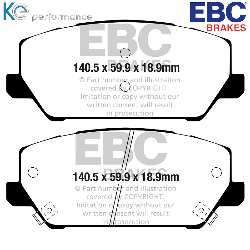 EBC Greenstuff BremsbelägeAramid Bremsbelag für mehr Bremskraft - DP22343