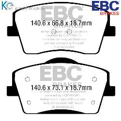 EBC Bluestuff NDX EBC RennbremsbelägeFür Rennen und Langstreckenrennen - DP52356NDX
