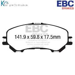 EBC Greenstuff Bremsbeläge 6000er SerieFür SUV und 4&4 Fahrzeuge - DP63032