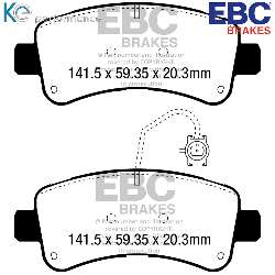 EBC Blackstuff Bremsbelägeoptimierter Austauschbremsbelag - DPX3060