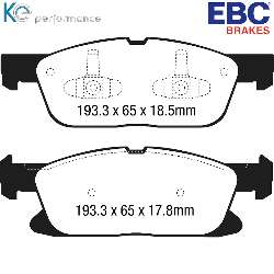 EBC Yellowstuff BremsbelägeHigh End Lösung für schnelle Straßenfahrzeuge - DP43064R